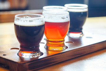 Craft beer flight