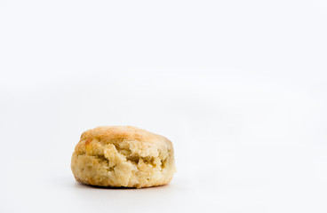 Scone on white background.