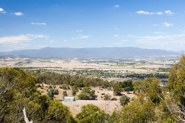 Fototapeta na wymiar View over Yarra Glen