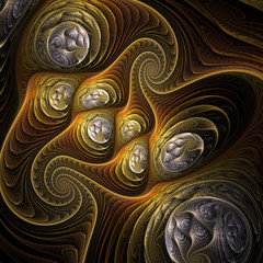 Fractal  Absract Swirl  Background - Fractal Art  