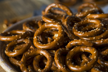 Salty Hard Round Pretzels