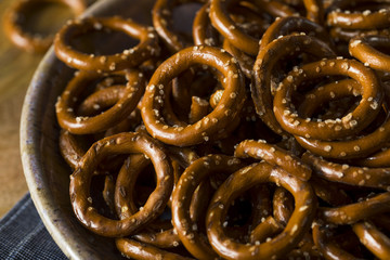 Salty Hard Round Pretzels