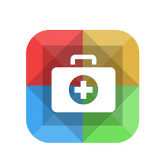 Obraz premium Origami App Button