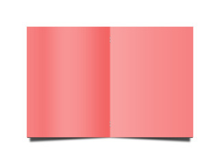 Broschüre, Heft, aufgeklappt