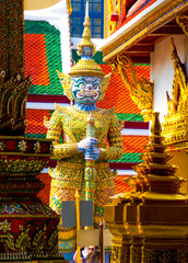 Fototapeta premium Yak, Giant statue at the Grand Palace, Bangkok, Thailand