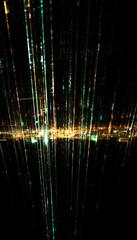Obraz na płótnie Canvas Abstract HiTech Rays Background - Fractal Art
