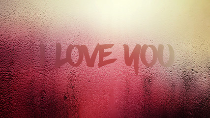 Recognition in love on the steamy glass.