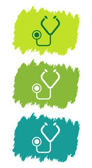 Logo médecin. Médecine.