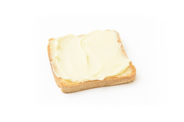 Pan tostado con mantequilla