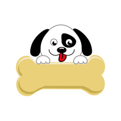 cute dog isolated icon vector illustration design