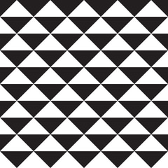 White and black triangles. Seamless abstract vector pattern