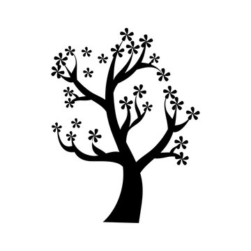 tree plant nature icon vector illustration design