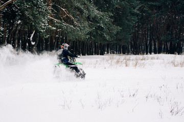 Bike on the snow