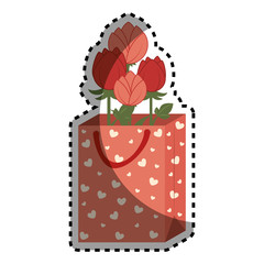 cute garden flower icon vector illustration design