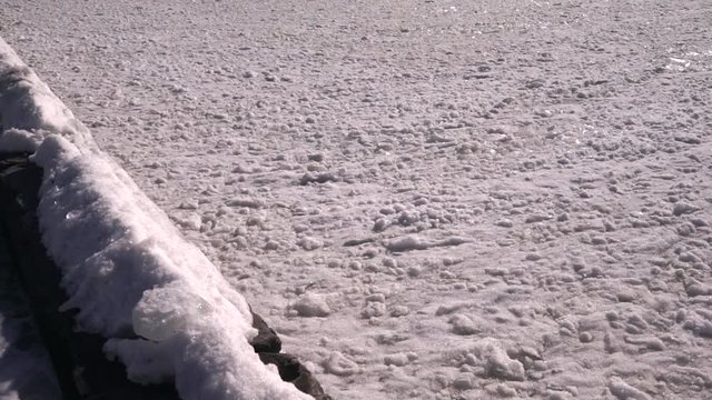 In the winter, drain sewage into the sea