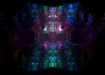 Abstract Fractal shiny Pattern Background - Fractal Art