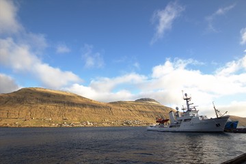 Fototapeta premium Shipyard in the Faroe Islands 