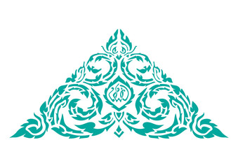 vector illustration of traditional Thai ornament on white backgr