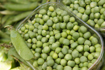Pack of green peas