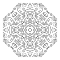vector illustration of mandala, vintage decorative element