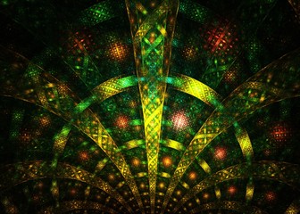 Abstract   Fractal  Wicker  Background - Fractal Art