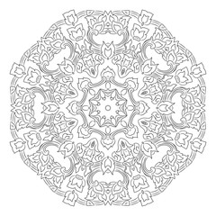 vector illustration of mandala, vintage decorative element