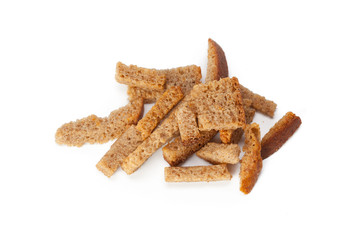 crumbs of bread croutons