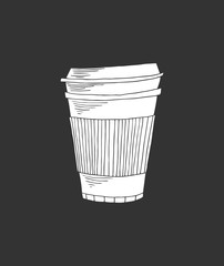 White coffe cup