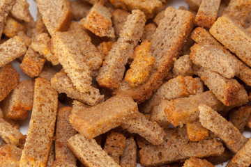 crumbs of bread croutons