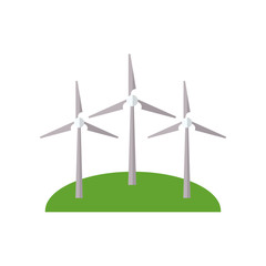 winds turbine energy air vector illustration eps 10