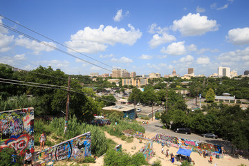 Graffiti park in Austin, Texas