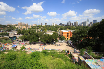 Graffiti park in Austin, Texas