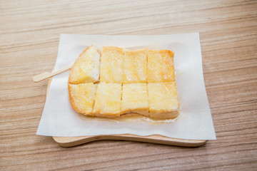 condensed milk sugar toast, condensed milk sugar bread