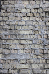 Texture. Wall. Old fine brickwork.