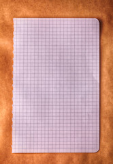 Square checkered paper background