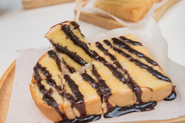 chocolate toast ,chocolate bread