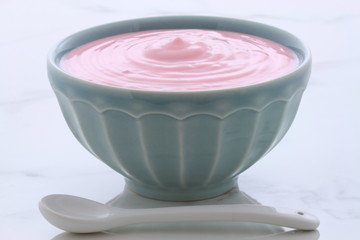 vintage strawberry yogurt