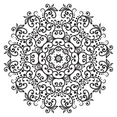 vector illustration of mandala, vintage decorative element