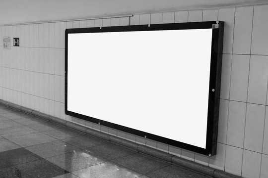 Banner billboard mockup for advertising in city useful for design