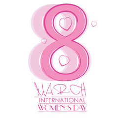 Happy women day graphic design, Vector illustration