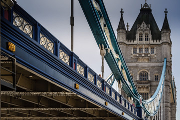 Fototapeta na wymiar Tower Bridge, Puente de la Torre en Londres