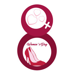 Happy women day graphic design, Vector illustration