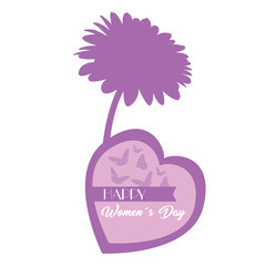 Happy women day graphic design, Vector illustration
