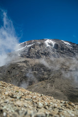 Kibo peak in Mount Kilimanjaro, Tanzania