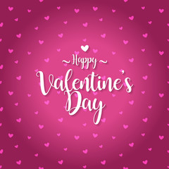 happy valentines day greeting card vector illustration