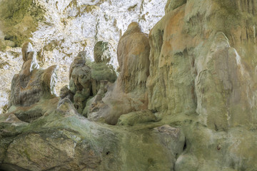 Limestone formations in Palaha Cave, Niue
