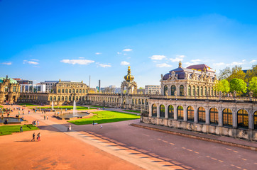 Obraz premium Famous Zwinger palace (Der Dresdner Zwinger) Art Gallery of Dresden, Saxrony, Germany