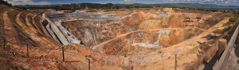 Martha gold mine in Waihi in New Zealand