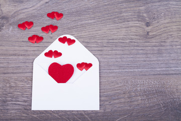 Envelope from coming out of the heart