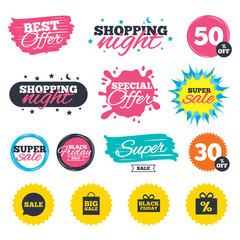 Sale speech bubble icon. Black friday symbol.